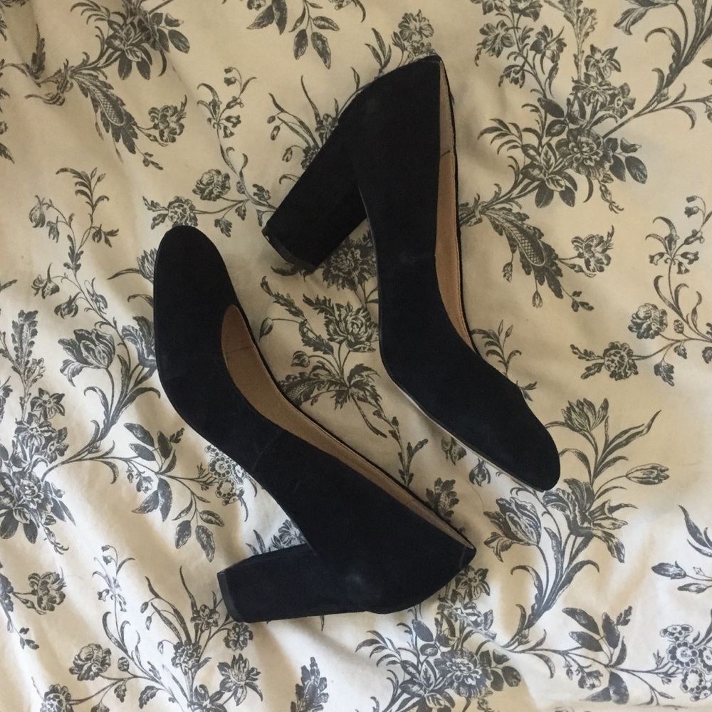 Block Heeled Pumps